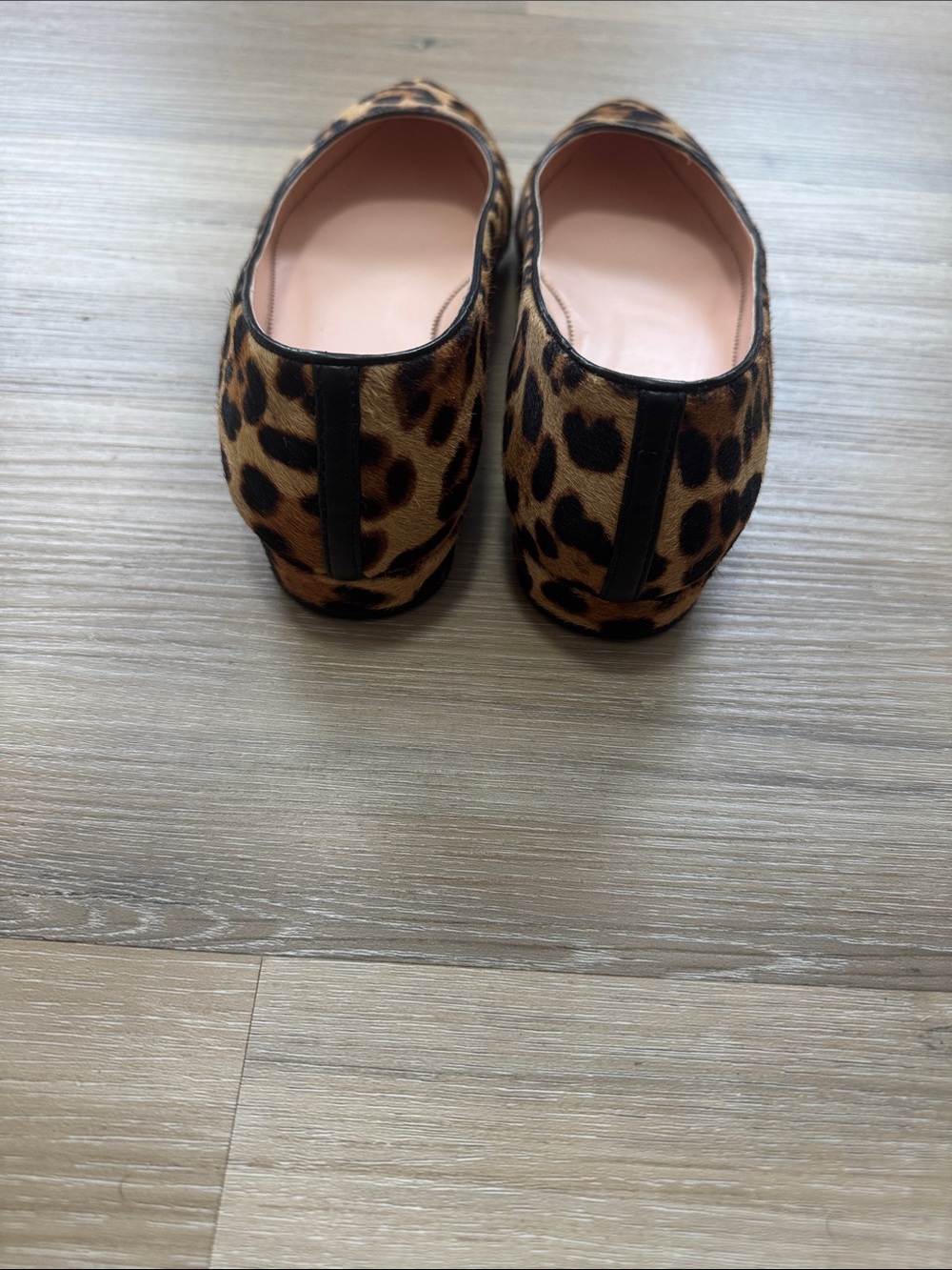 J. Crew Leopard Print Pointed Toe Flats in Brown and Black - Picture 4 of 7